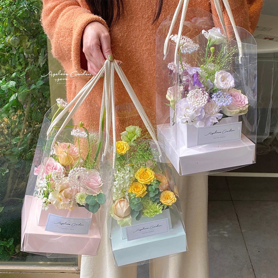 Florist Flower Supply - 5/10Pcs, Hand Flower Packaging Box, Waterproof