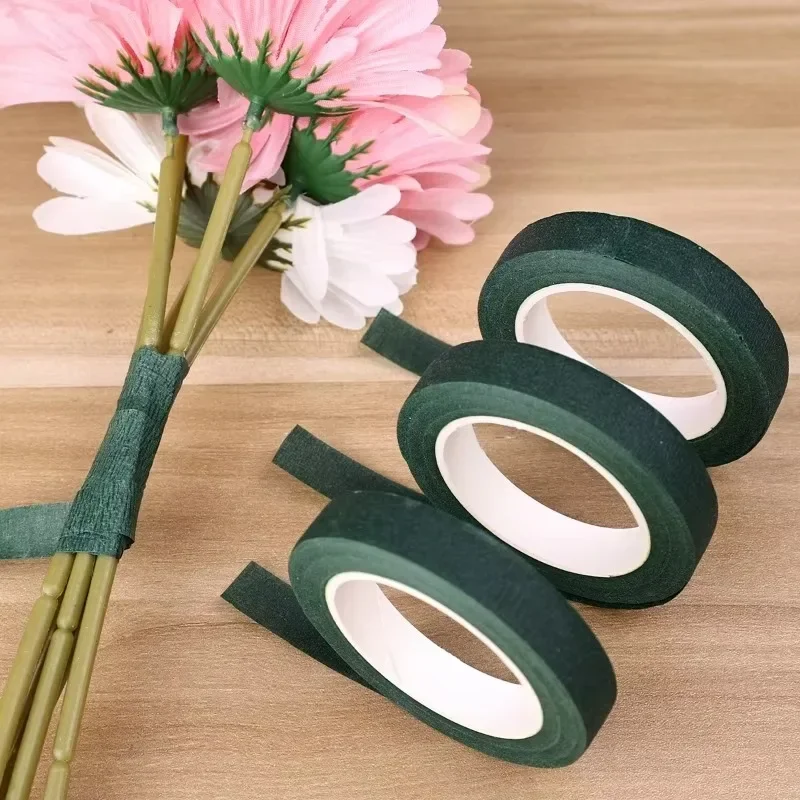 Floral Tape Green - 10 Rolls Green Floral Stem Tape
