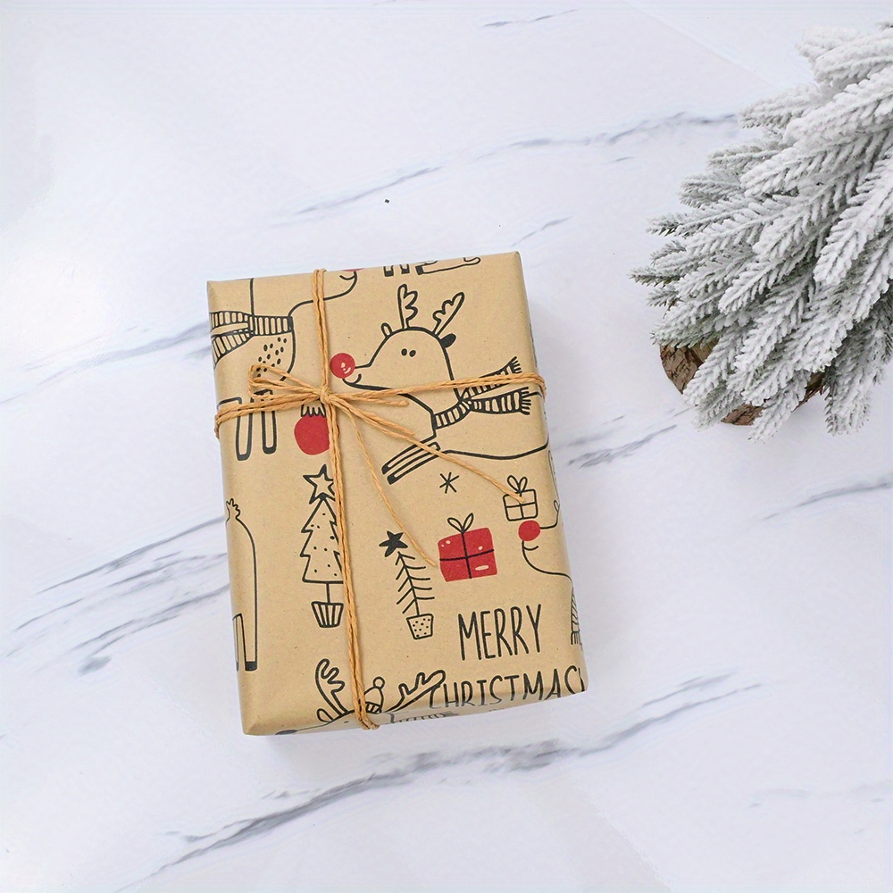 1roll Vintage Reindeer Kraft W - Flower Wrap Kraft 리뷰 및 가격
