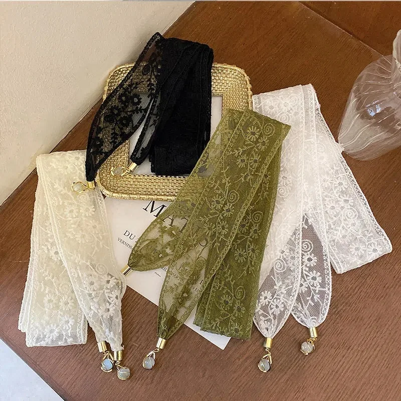 Women Hair Ribbon French Penda - Floral Tape Green 리뷰 및 가격
