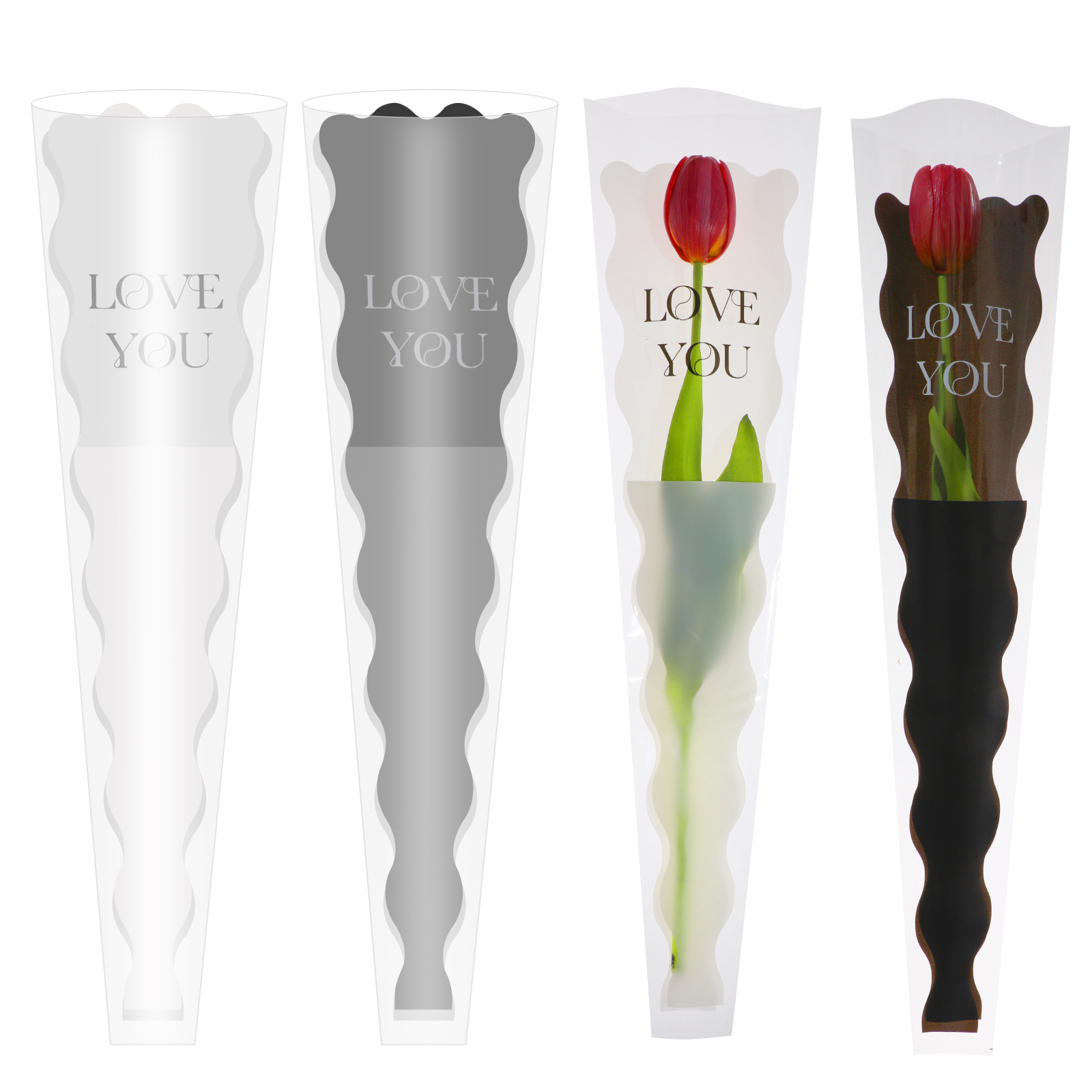 50pcs Mermaid Wavy Pattern Flo - Flower Wrap Kraft 리뷰 및 가격