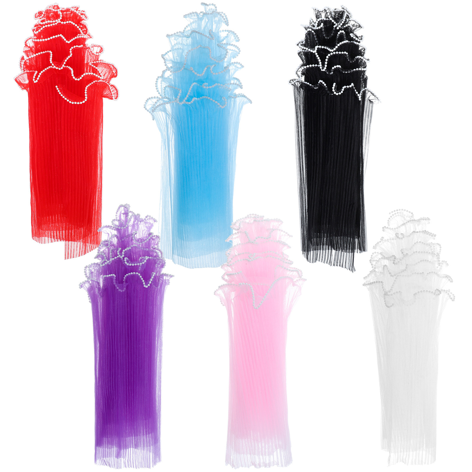 6Pcs Premium Wave Yarn Flower  - Florist Flower Supply 리뷰 및 가격