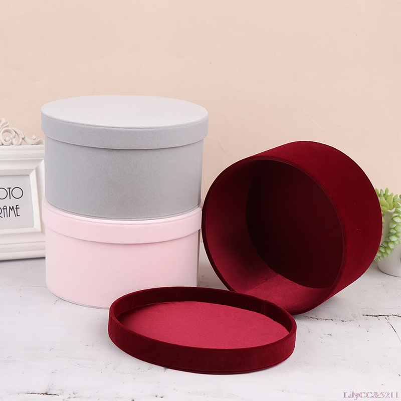 Velvet Round Flowers Box Gift  - Florist Flower Supply 리뷰 및 가격