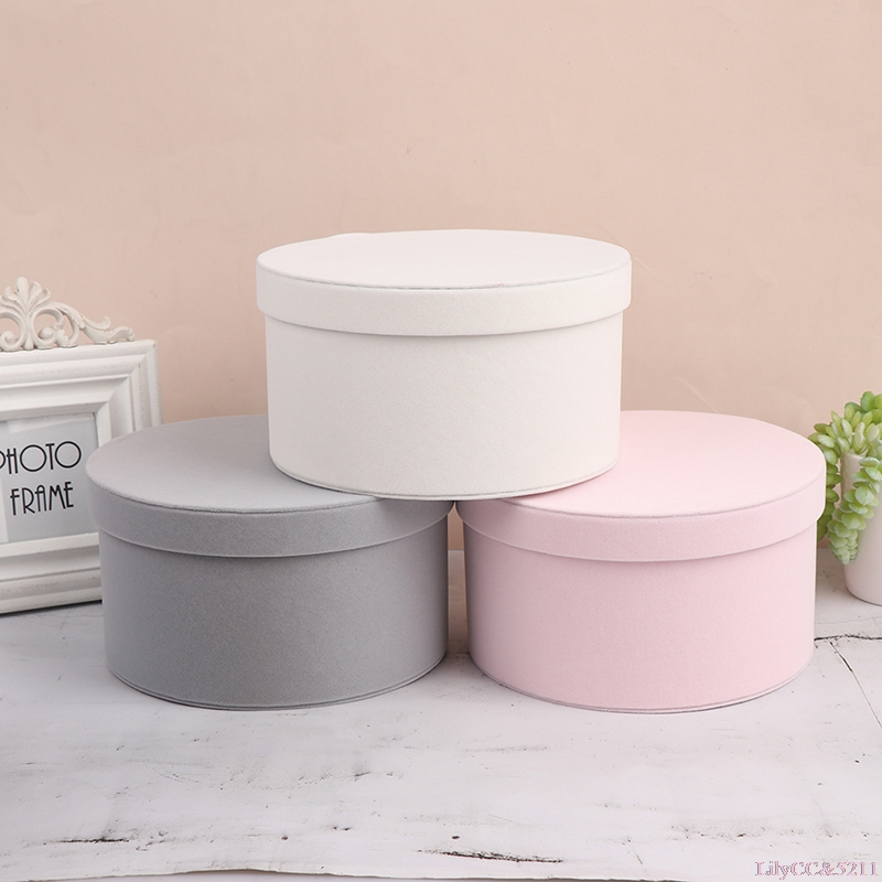 Velvet Round Flowers Box Gift  - Florist Flower Supply 리뷰 및 가격