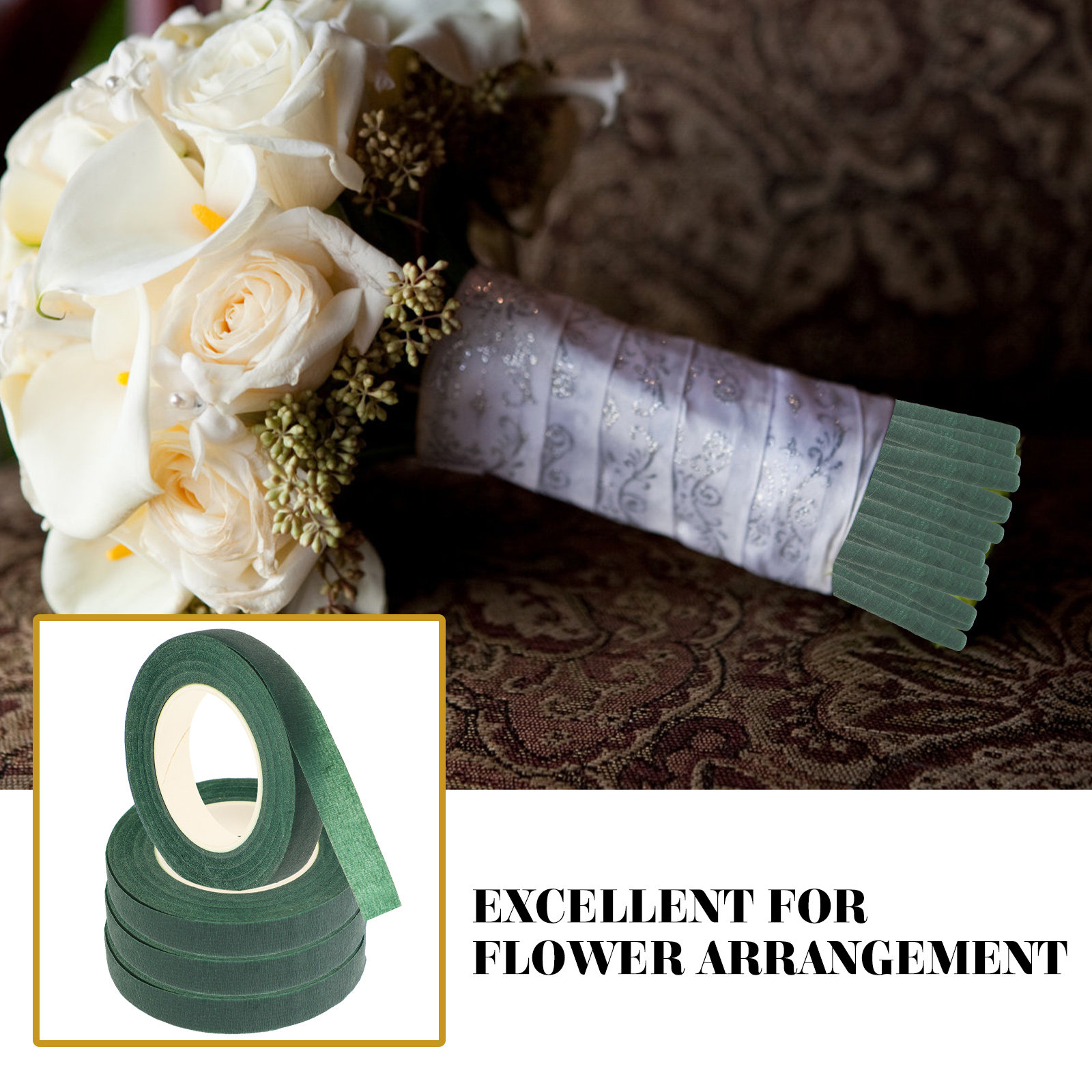 4Pcs Green Floral Tape Easy-Cu - Floral Tape Green 리뷰 및 가격
