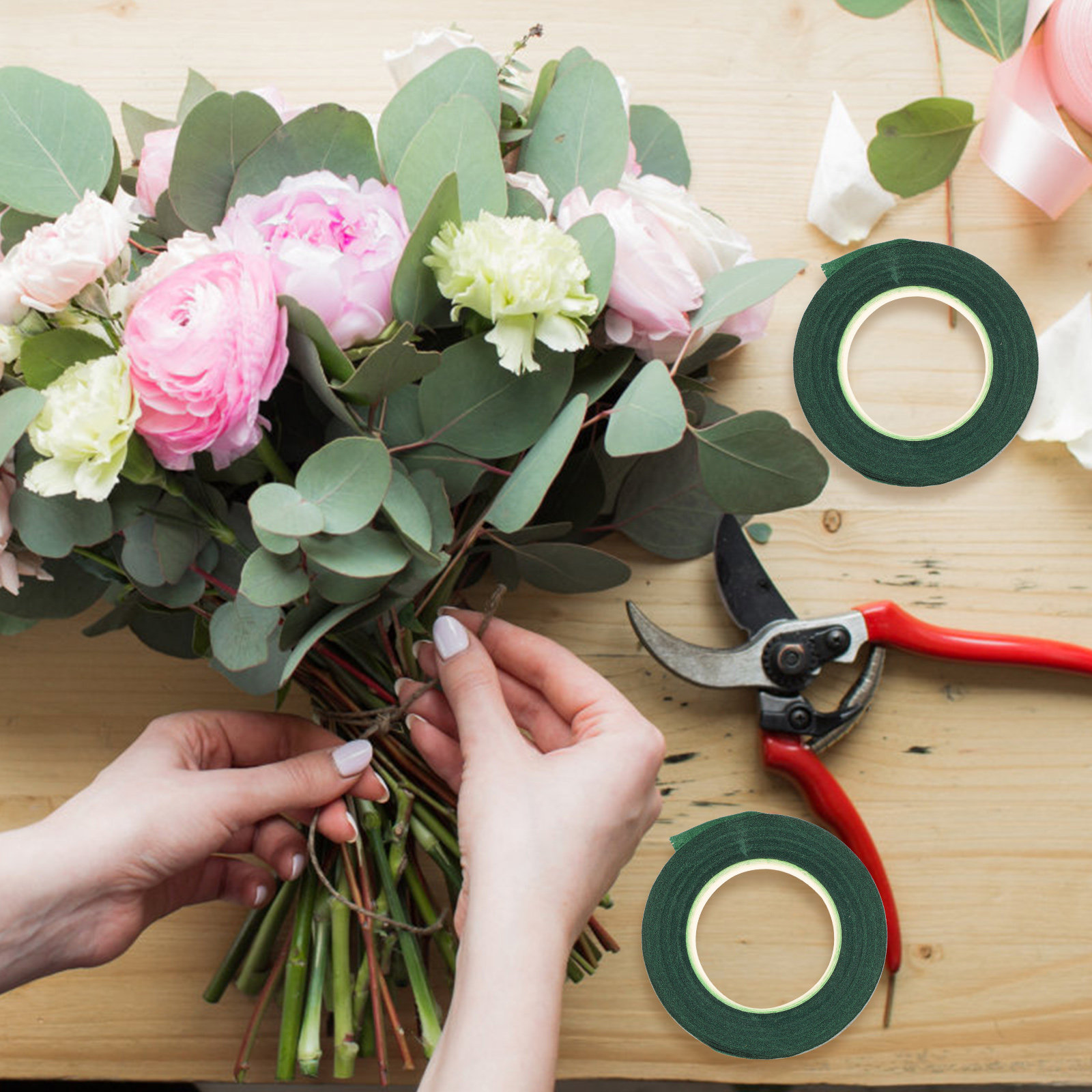4Pcs Green Floral Tape Easy-Cu - Floral Tape Green 리뷰 및 가격