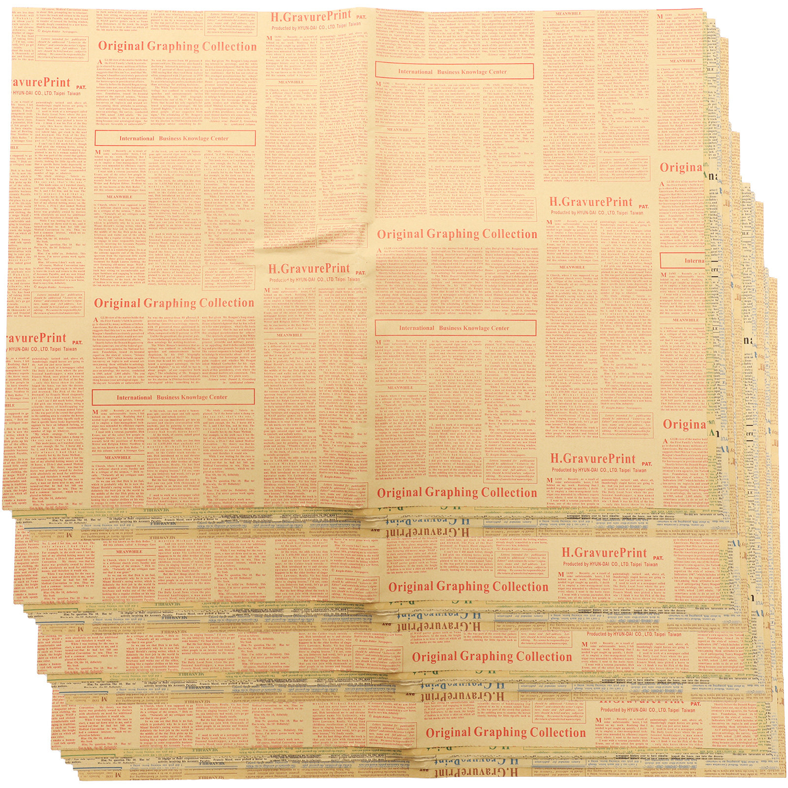20Pcs Vintage Newspaper Kraft  - Flower Wrap Kraft 리뷰 및 가격