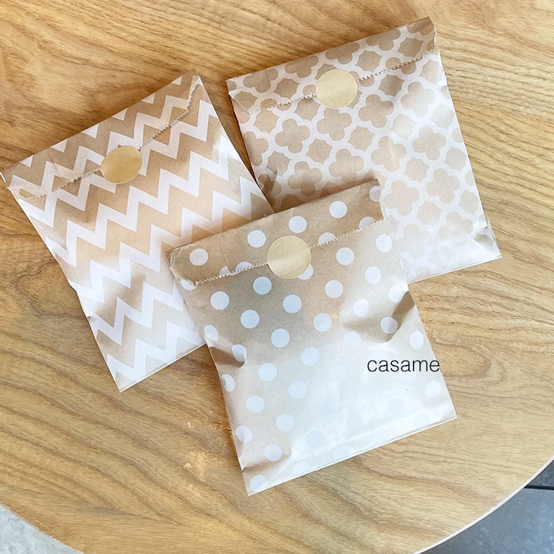 25pcs Kraft Paper Bags Candy B - Flower Wrap Kraft 리뷰 및 가격