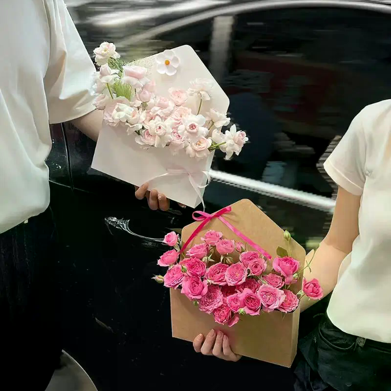 5Pcs Creative Envelope Flower  - Florist Flower Supply 리뷰 및 가격