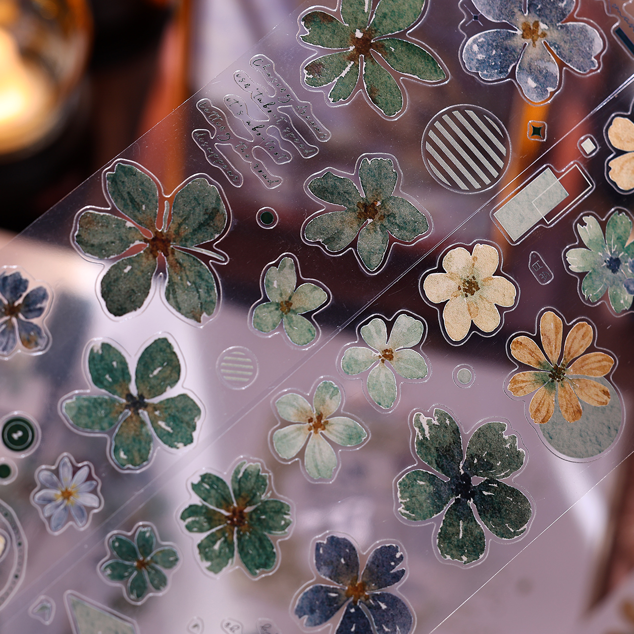 XiaoBaiJia Studio Vintage Yell - Floral Tape Green 리뷰 및 가격